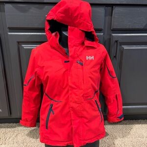 Helly Hansen Youth Insulated Ski Jacket Red Size 140/10